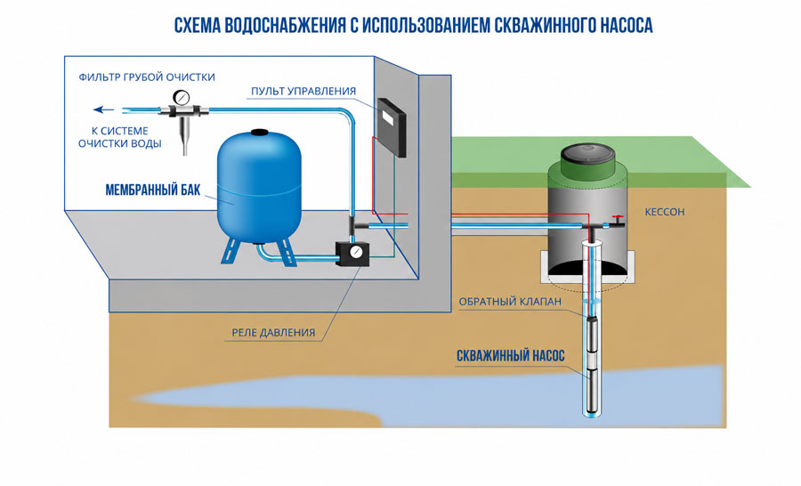Скважина для частного дома